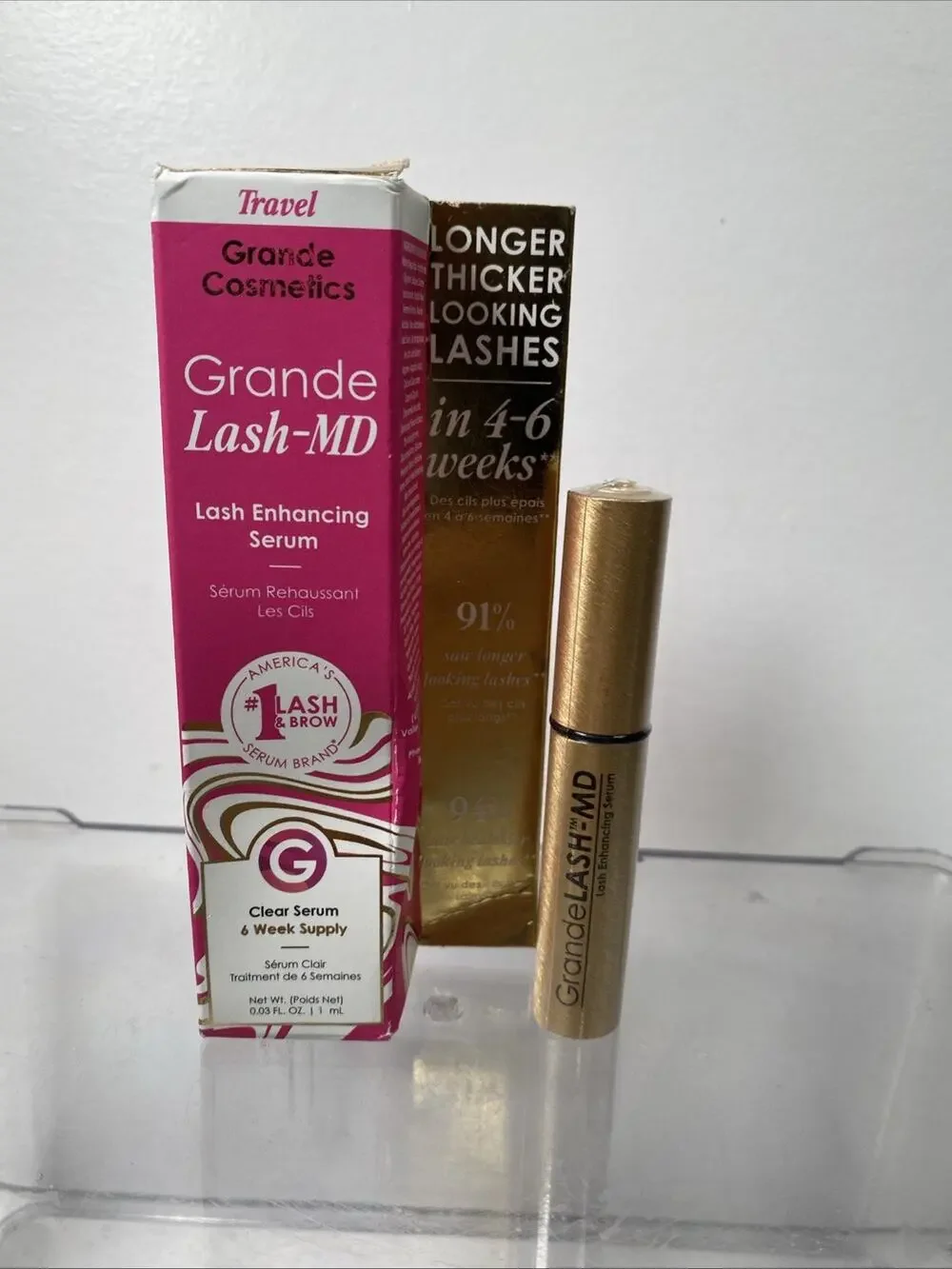 Grande Cosmetics GrandeLASH-MD Lash Enhancing Serum, .03 fl oz, 1 ML Sealed